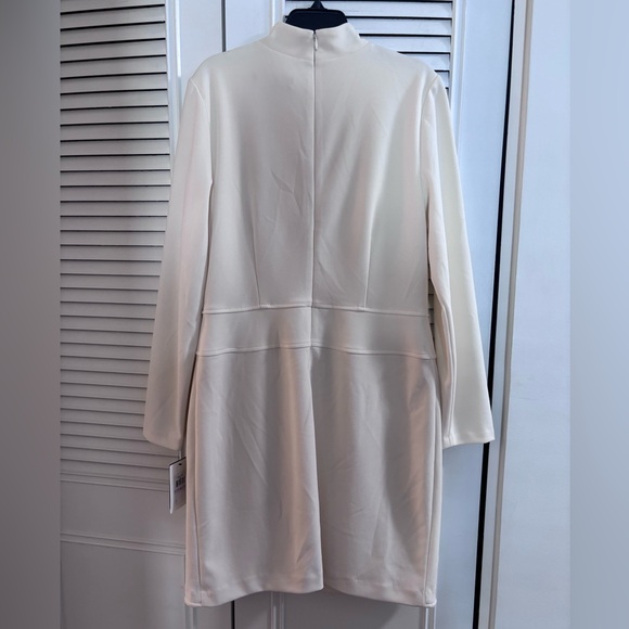 DKNY-NWT Women's Zip-Detail Mock-Neck Long-Sleeve Dress-0270 - Picture 7 of 7